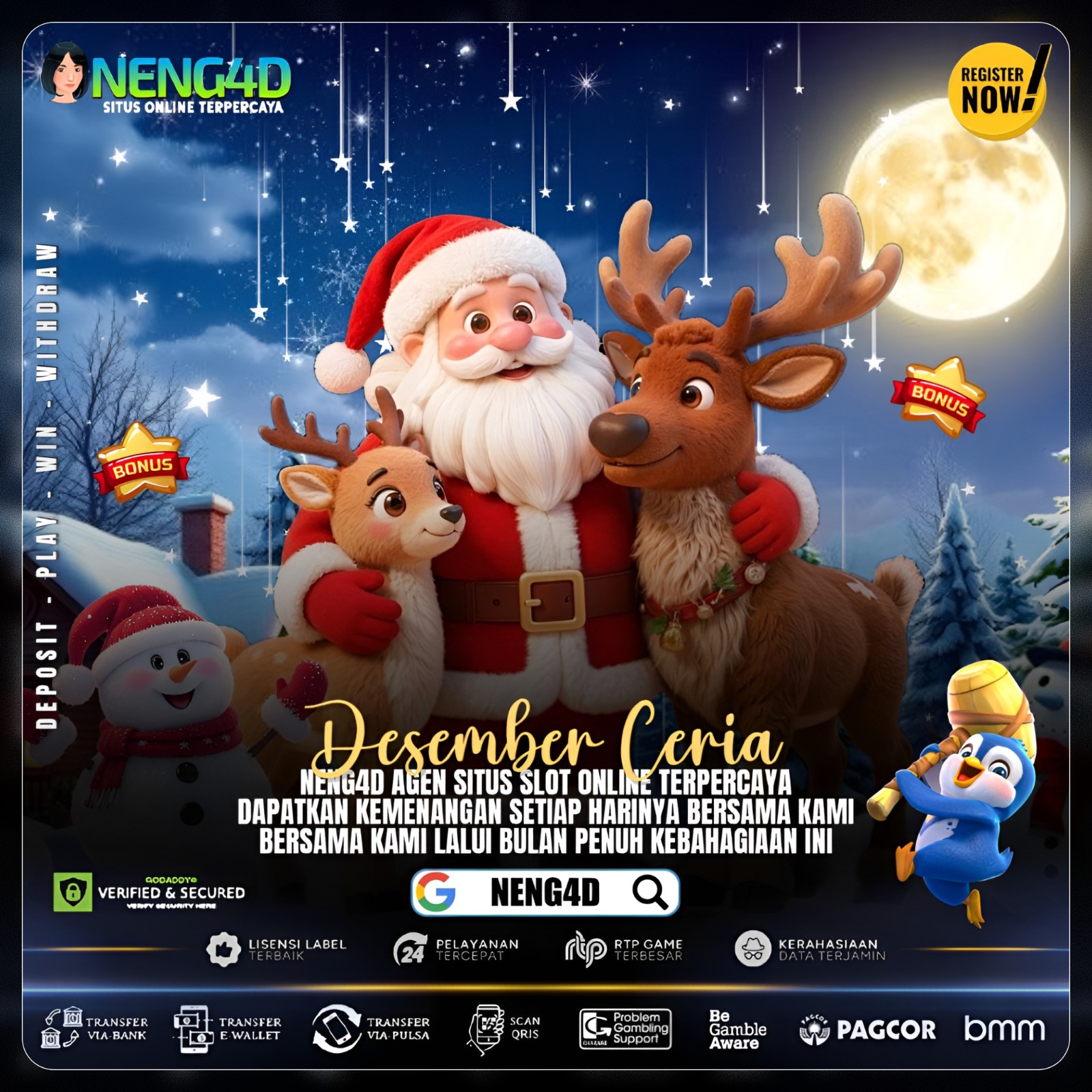 Neng4D : Situs Slot Depo 5k Via Dana Link Apk Slot 777 Gacor Mudah Menang
